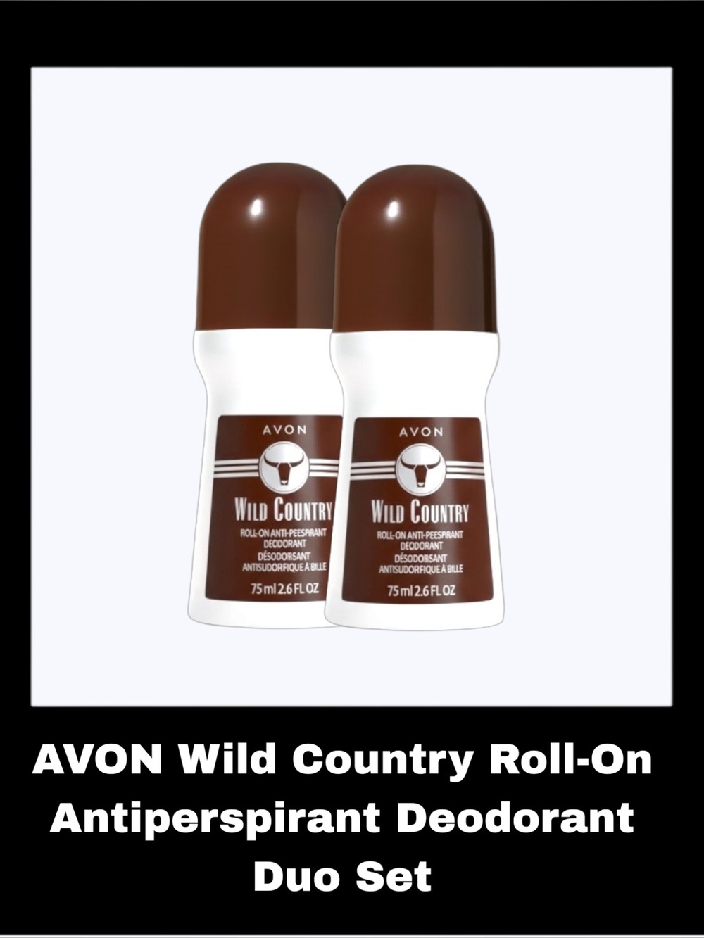 AVON Wild Country Roll-On Antiperspirant Deodorant Duo Set